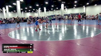 138 lbs Round 5 (16 Team) - Ayden Salisbury, All In vs Kholby Armijo, Team Michigan Blue - DEV