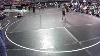 47-48 lbs Semifinal - Lauren Stithem, Cozad Wrestling Club vs Willow Stoddard, Grand Island Legacy Girls Wrestling Club