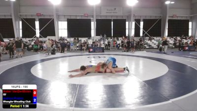190 lbs Cons. Sub-semis - Asher VanDerMolen, ISI vs Ashton Prahin, Wrangler Wrestling Club