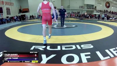 126 lbs Quarterfinal - Tyler Barnes, Foxfire Wrestling Club vs Carter Thorp, Ohio