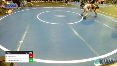 76 lbs Semifinal - Hudson Smith, Salina Wrestling Club vs Quade Charmasson, Bristow Youth Wrestling