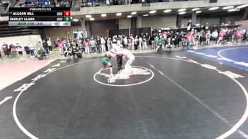 235 lbs Champ. Round 3 - Allison Hill, Unattached vs Marley Clark, Unattached