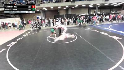235 lbs Champ. Round 3 - Allison Hill, Unattached vs Marley Clark, Unattached