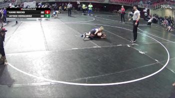 75 lbs Semifinal - Jayden Hernandez, Gering Wrestling Club vs Kaine Reicks, Amherst Wrestling Club