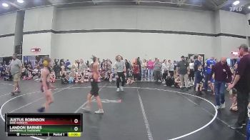 100 lbs Round 3 - Justus Robinson, Dixie Hornets vs Landon Barnes, Summerville Takedown