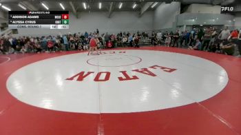 140 lbs Cons. Round 7 - Alyssa Cyrus, Chatfield vs Addison Adams, McLoud