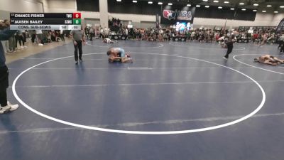 132 lbs Cons. Sub-semis - Chance Fisher, Tuttle Wrestling Club vs Jaxsen Bailey, South Side Wrestling Club