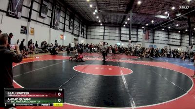 65 lbs Round 5 (6 Team) - Ahmad Quyami, PIT BULL WRESTLING ACADEMY vs Beau Switzer, SHENANDOAH VALLEY WRESTLING CLUB