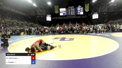 165 lbs Cons 64 #1 - Richard Halvorson, CA vs Luke Kaiser, OH