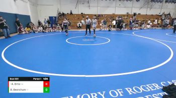 120 lbs Quarterfinal - Alijah Ortiz, Dark Horse vs Brice Bearchum, Top Fuelers