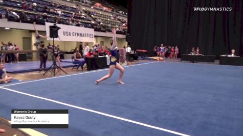 Kaysa Douty - Women's Group, Wings Gymnastics Academy - 2021 Women's Xcel Region 4 Championships