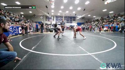 155 lbs Consi Of 4 - Miguel Moncada, Clinton Youth Wrestling vs Weston Peterson, Team Nomad