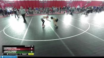 63 lbs Cons. Round 1 - Jaxsyn Cherry, B.A.M. Training Center vs Cameron Ford, Mount Horeb Area Wrestling