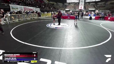 77 lbs Quarterfinal - Brandon Gomes, Trifecta Wrestling vs Thales Silva, Red Wave Wrestling