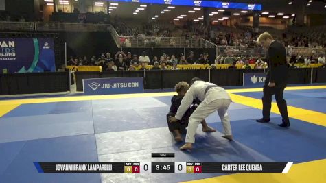 Carter Lee Quenga vs Jovanni Frank Lamparelli 2025 Pan Kids Jiu-Jitsu IBJJF Championship
