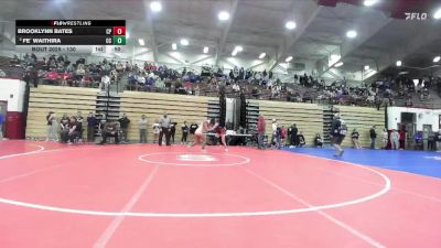 130 lbs Champ. Round 1 - Fe` Waithira, Columbia City vs Brooklynn Bates, Clinton Prairie