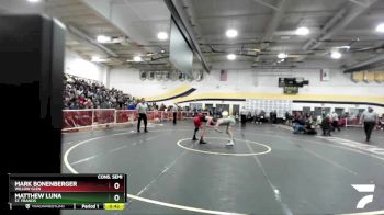 138 lbs Cons. Semi - Matthew Luna, St. Francis vs Mark Bonenberger, Willow Glen