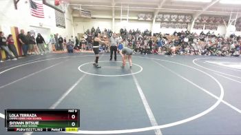 152 lbs Quarterfinal - Shyann Bitsuie, Coconino High School vs Lola Terraza, Campo Verde High School