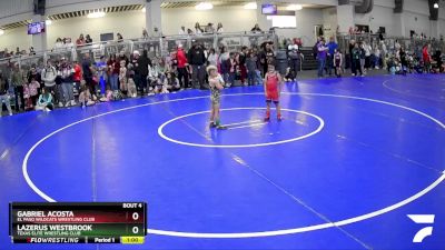 48 lbs Champ. Round 1 - Lazerus Westbrook, Texas Elite Wrestling Club vs Gabriel Acosta, El Paso Wildcats Wrestling Club