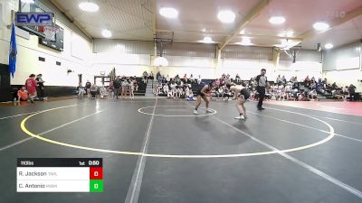 110 lbs Consolation - Regan Jackson, Tahlequah Girls HS vs Carolina Antonio, Miami OK Girls High School