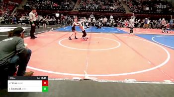 58 lbs Quarterfinal - Jesse Voss, Skiatook Youth Wrestling 2022-23 vs Issac Emerald, Jenks Trojan Wrestling Club