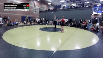 112 lbs Semifinal - Ruger Arneson, Challis Blackheart Wrestling Club vs Kaycen Cutler, Bonneville Wrestling Club