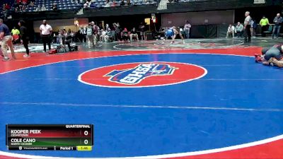 4A-120 lbs Quarterfinal - Kooper Peek, Cedartown vs Cole Cano, North Oconee