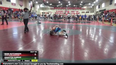 85 lbs Semifinal - Bode Hutchinson, Grand Rapids Grapplers vs Kingston Gardas, Pinnacle Wrestling