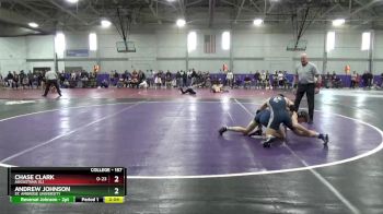 157 lbs Cons. Round 2 - Andrew Johnson, St. Ambrose University vs Chase Clark, Augustana (IL)