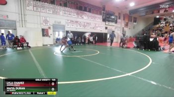 105 lbs Champ. Round 1 - Lyla Chavez, Garden Grove vs Maiya Duran, JW North