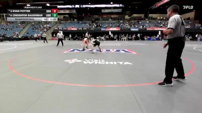 141 lbs Quarterfinal - 3 Evan Potter, Southern Oregon vs 6 Creighton ...