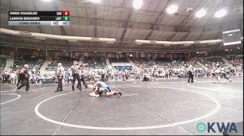 100 lbs Consolation - Owen Chandler, Lions Wrestling Academy vs Landon Bizzarro, Lawton Legends Youth Wrestling