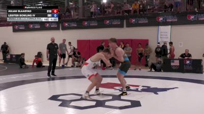 77 Finals kg Champ. Round 2 - Julian Slaastad, Beat The Streets Chicago-Midway vs Leister Bowling IV, Hawkeye Wrestling Club