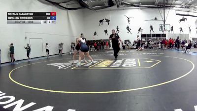 145B Champ. Round 1 - Meghan Edwards, John Carol University vs Natalie Klavetter, North Central University