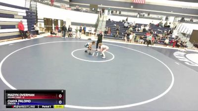 100 lbs Round 2 (4 Team) - Madyn Overman, Valiant Prep vs Chaya Palomo, Oregon