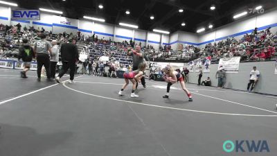 51 lbs Final - Preslie Dickerson, Blue Devil Wrestling vs Tinley Jones, Kingfisher YellowJackets