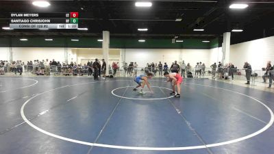 132 lbs Consi Of 128 #2 - Dylan Meyers, CT vs Santiago Chrisjohn, NY