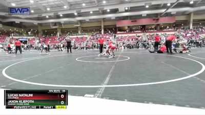 85 lbs Quarterfinal - Jaxon Kliefoth, Kansas Young Guns vs Lucas Natalini, Columbus