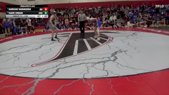 132 lbs Cons. Round 2 - Karson VanHeiden, Dike-New Hartford vs Kade Urban, AGWSR