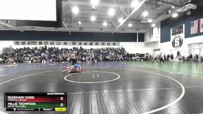 125 lbs Quarterfinal - Rosemary Dodd, Temescal Canyon vs Millie Thompson, Rim Of The World