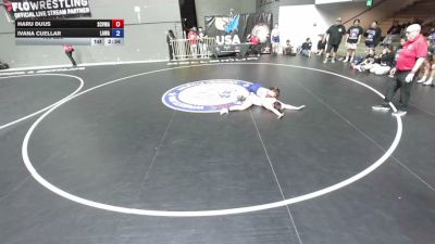 155 lbs Haru Duus, SCVWA - Santa Clara Valley Wrestling Association vs Ivana Cuellar, LAWA - Los Angles Wrestling Association
