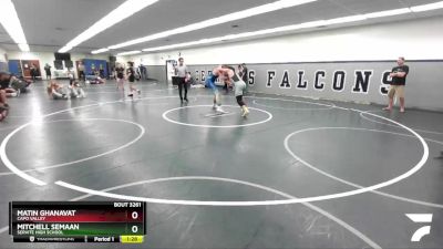 190 lbs Semifinal - Matin Ghanavat, Capo Valley vs Mitchell Semaan, Servite High School