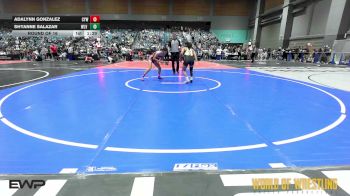 110 lbs Round Of 16 - Adalynn Gonzalez, Cougar Youth Wrestling vs Shyanne Salazar, WLV JR WRESTLING