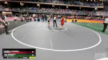 5A 126 lbs Quarterfinal - Zoe Bennett, Lubbock Cooper vs Izabella Howell, Burleson