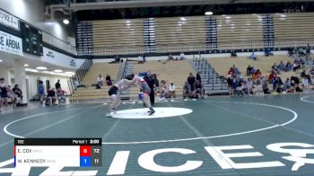 182 lbs Round 5 (6 Team) - ELIJAH COX, WARRIOR RTC vs WILLIAM KENNEDY, MIDWEST RTC