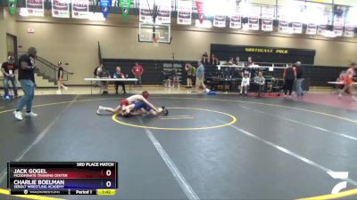 88 lbs 3rd Place Match - Jack Gogel, McDominate Training Center vs Charlie Boelman, Sebolt Wrestling Academy