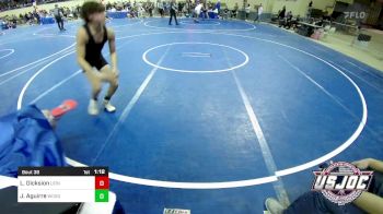 119 lbs Round Of 32 - Levi Dicksion, Lions Wrestling Academy vs Julio Aguirre, Woodward Youth Wrestling