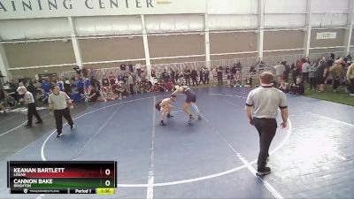 144 lbs Semifinal - Cannon Bake, Brighton vs Keanan Bartlett, Logan