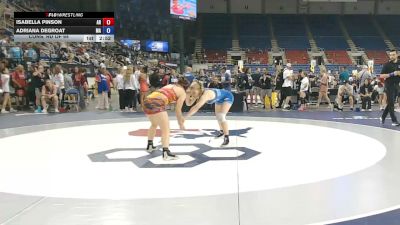 140 lbs Cons. Rd Of 64 - Isabella Pinson, Arkansas vs Adriana DeGroat, Massachusetts