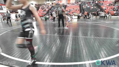 58 lbs Consi Of 8 #2 - Hayden Gregory, Tulsa Blue T Panthers vs Dylan Lockwood, Heat